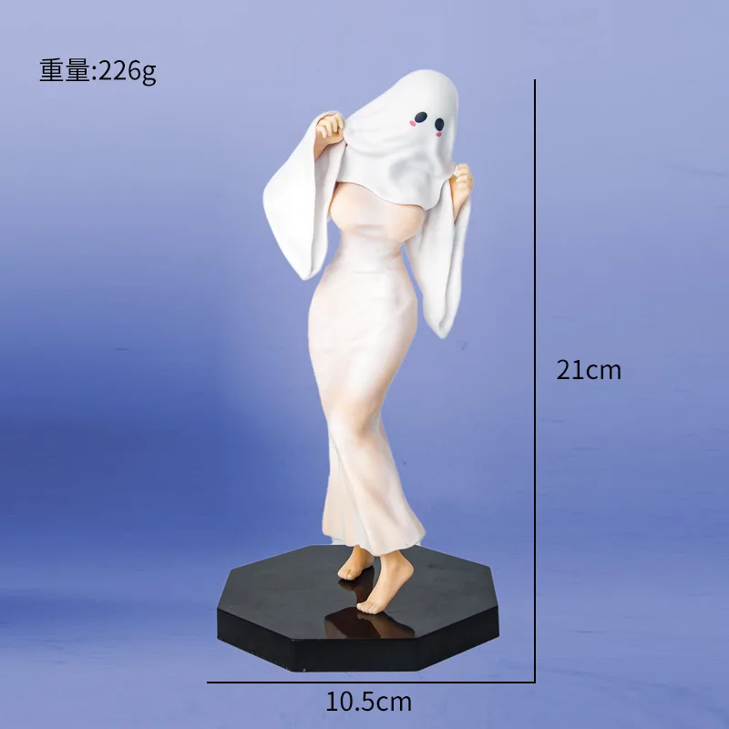 

Halloween Spooky Lady Uniform Hand Puppet Standing Doll Collection Model Chassis Desk Ornament Decoration Fashion Anime Gifts