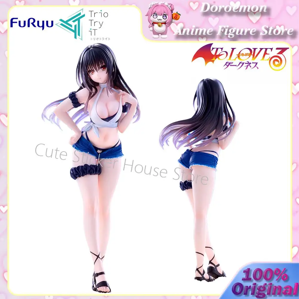 

Pre-Order Original Furyu Trio-Try-It Figure To Loveru Darkness Kotegawa Yui Anime Cute Beach Girls Figures Kawaii Figures