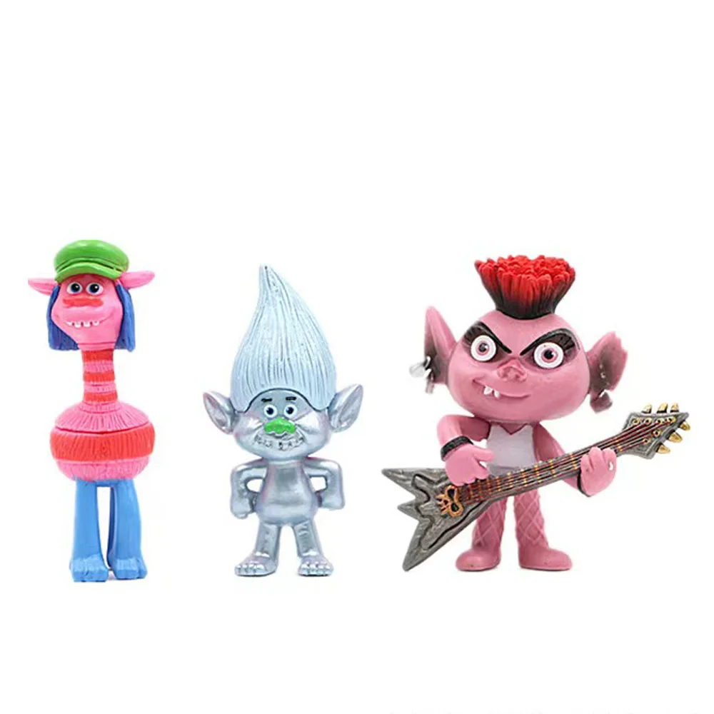 Trolls Branch Critter Skitter Figures  ترولز فرع كريتر شخصيات سكيتر ترولز الأطفال المتصيدون PVC لعبة شخصية كرتونية كعكة عيد ميلاد هدايا أطفال