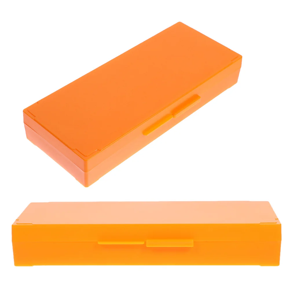 

2Pcs Microscope Slide Storage Boxes Biological Slide Holders Glass Laboratory Supply Portable Reusable Organizers
