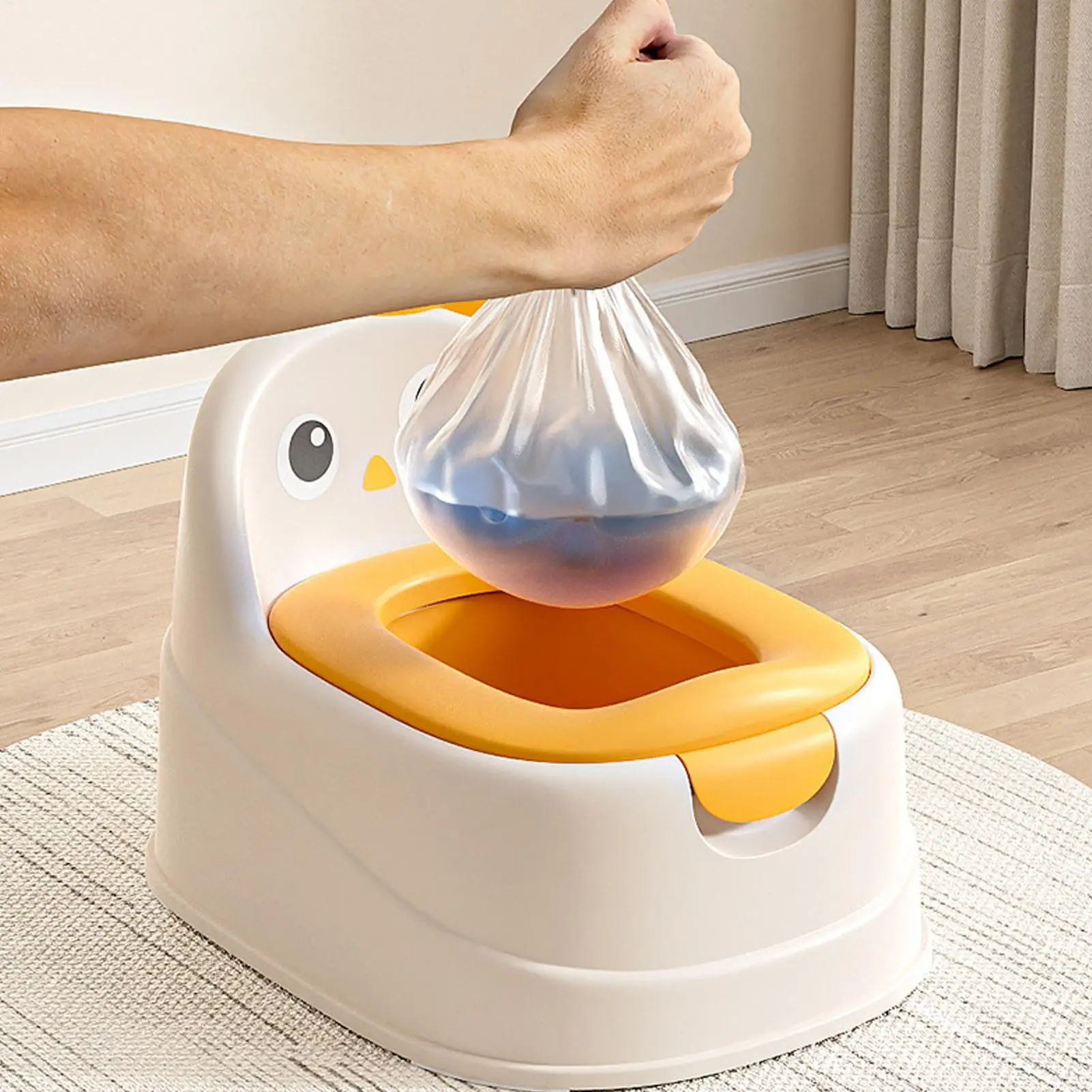 Toddler Potty Baby Toilet Trainer Portable Training Toilet For Travel Stable And Safe Oval Bottom Design Non Slip Potty For Kids view 5
