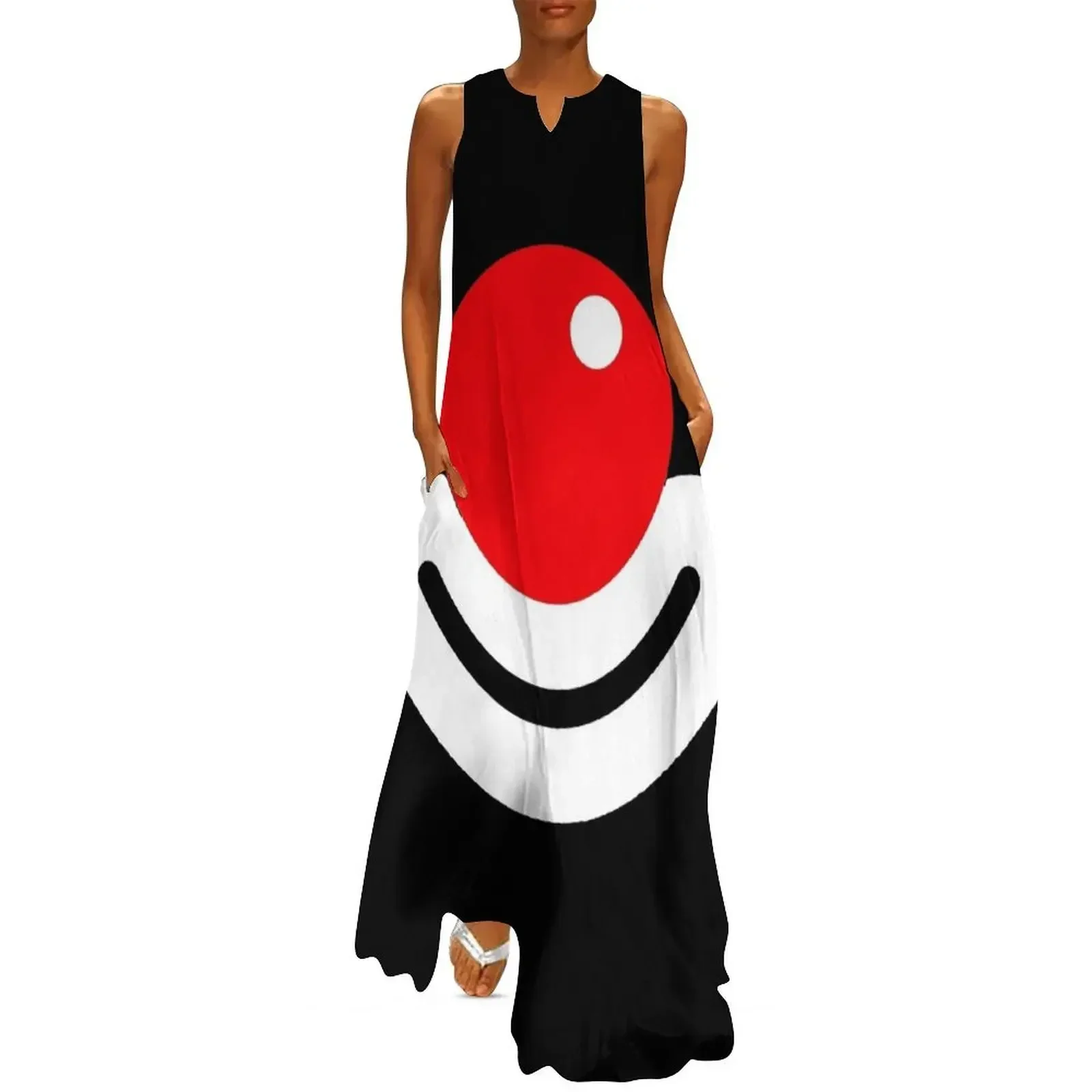 

Red Nose and smile - Red Nose day 2021 Long Dress Woman clothing women's fashion dresses summer dress womens 2025 Dress