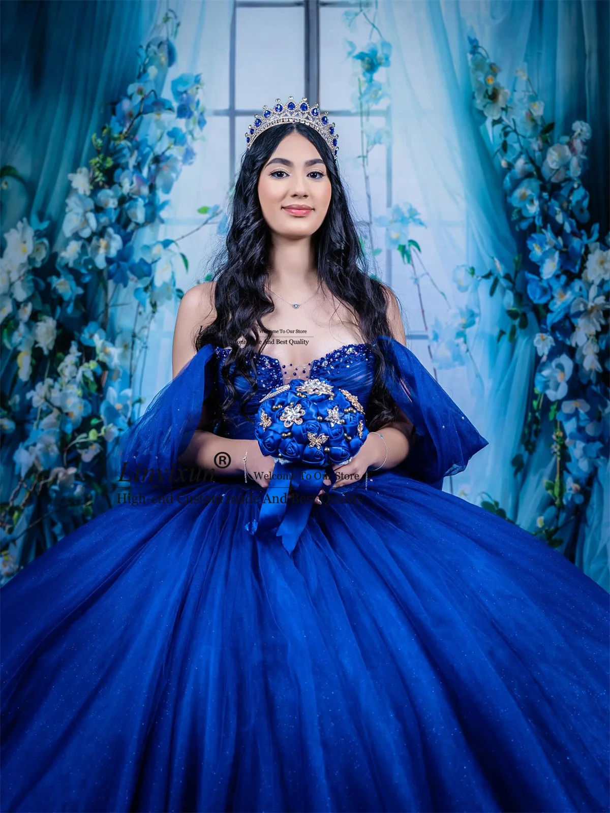 

Mexican Off Shoulder Quinceanera Dresses Customized Vestidos De 15 Años Ball Gown Princess Applique Beading Corset Sweet 16 Gown