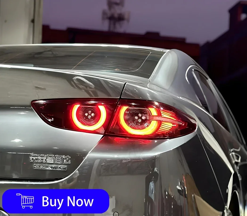 

Для Mazda 3 Axela 2020-2022 автомобильные задние фонари в сборе, обновленный светодиодный автоматический задний динамический мигающий поворотник, автомобильные аксессуары