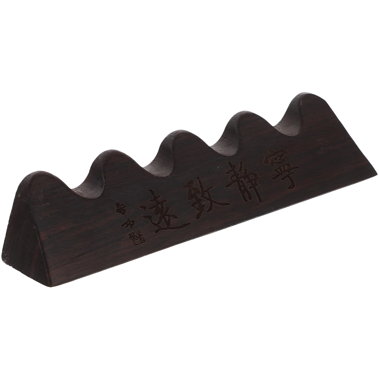 

Wooden Calligraphy Pen Holder Retro Brush Stand Chinese Style Desk Organizer Vintage Writing Brush Support Pen Rack For