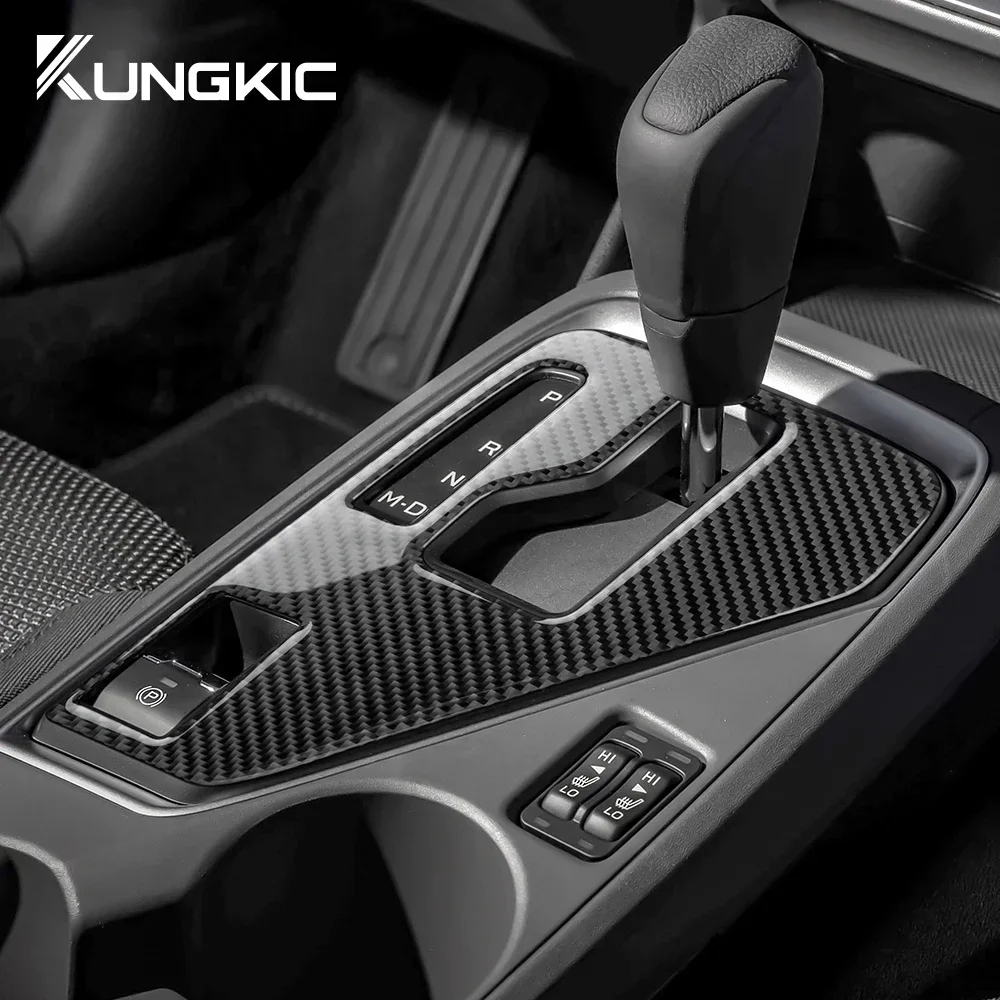 

Car Gear Shift Panel Interior Real Soft Carbon Fiber Sticker for Subaru Crosstrek Impreza 2024 2025 USDM Base Version RHD LHD