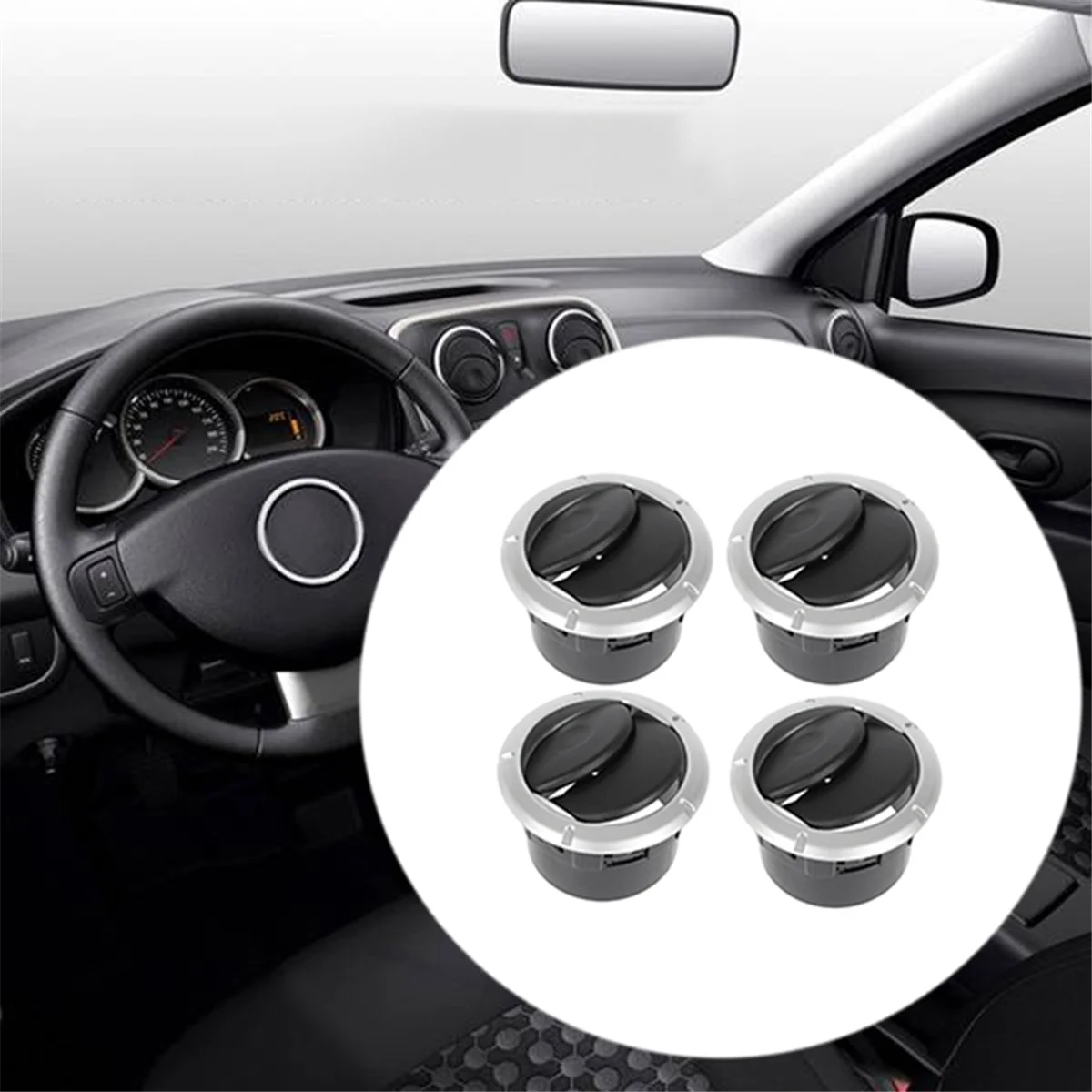 4Pcs Air Conditioning Vent Grille Cover 8200212480 for Renault Duster Master Dacia Logan Sandero Opel 8200464605