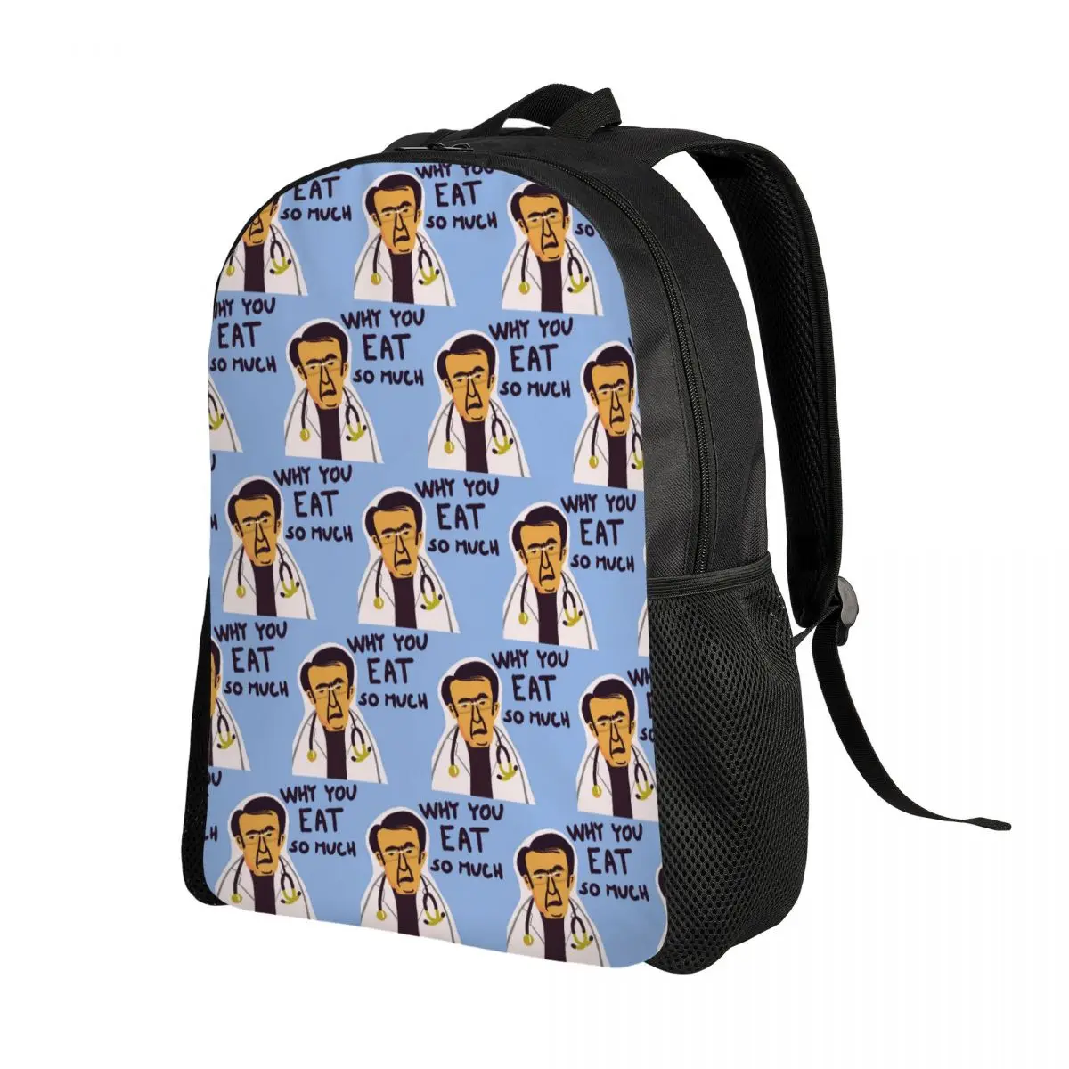 Dr Nowzaradan Dr Now From My 600-lb Life Why You Eat So Much Backpack Daypack Large Capacity BookBag School Bag Shoulder Bags