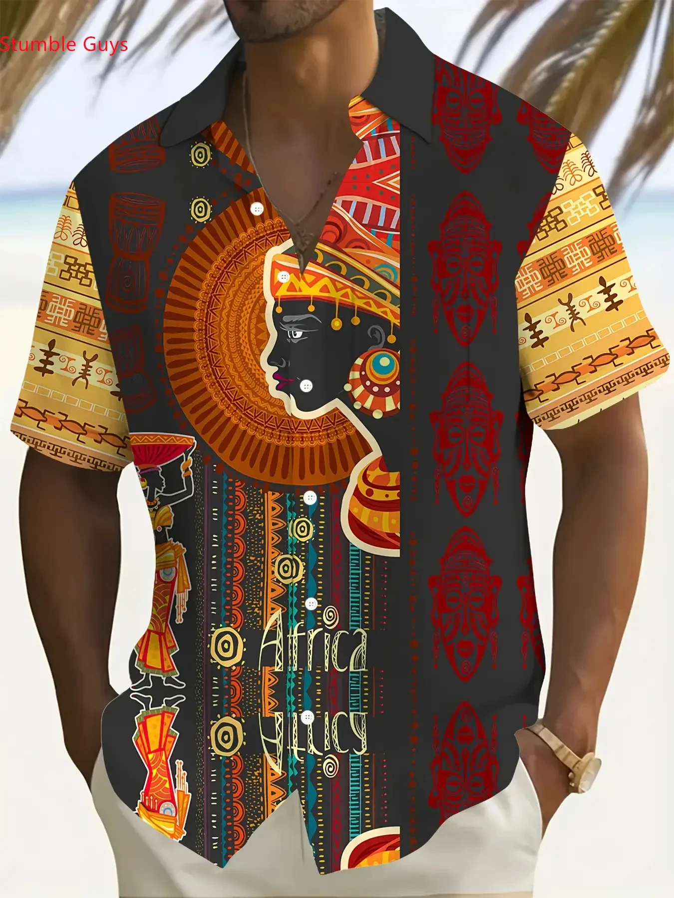 

Men's Casual Fashion Hawaiian Shirt Summer Man Short Sleeve Floral Print Breathable Lightweight Beach Party Holiday Shirts