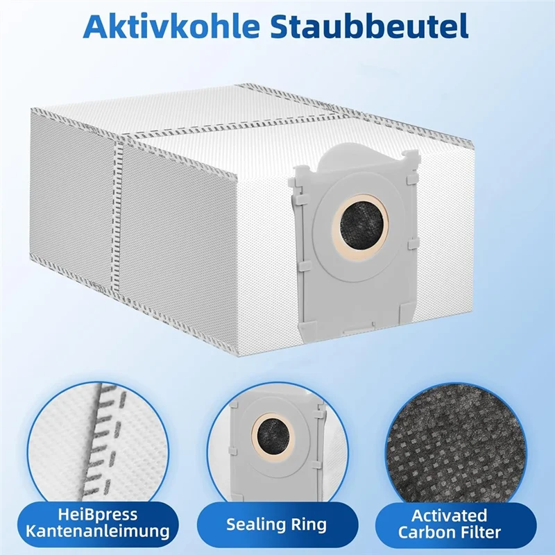 Sac à poussière sous vide de grande capacité A24P, 6 pièces, pièce de rechange Omni/X9 Pro pour Ecovacs Deebot X9 Pro