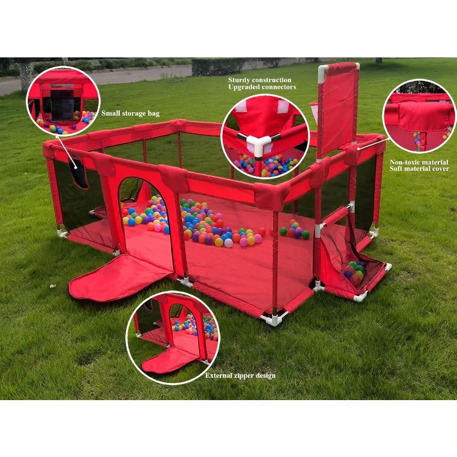 Grote babyballenbak Draagbare binnen-buiten babybox Peuters Veiligheid Speeltuin Leuke activiteiten Populair speelgoed Exclusief bal