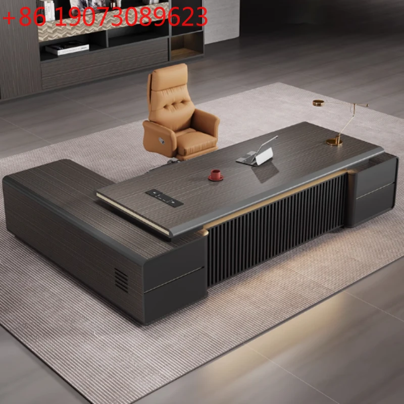 

Office Desk Standing Cabinet Desk Executives Charging Station