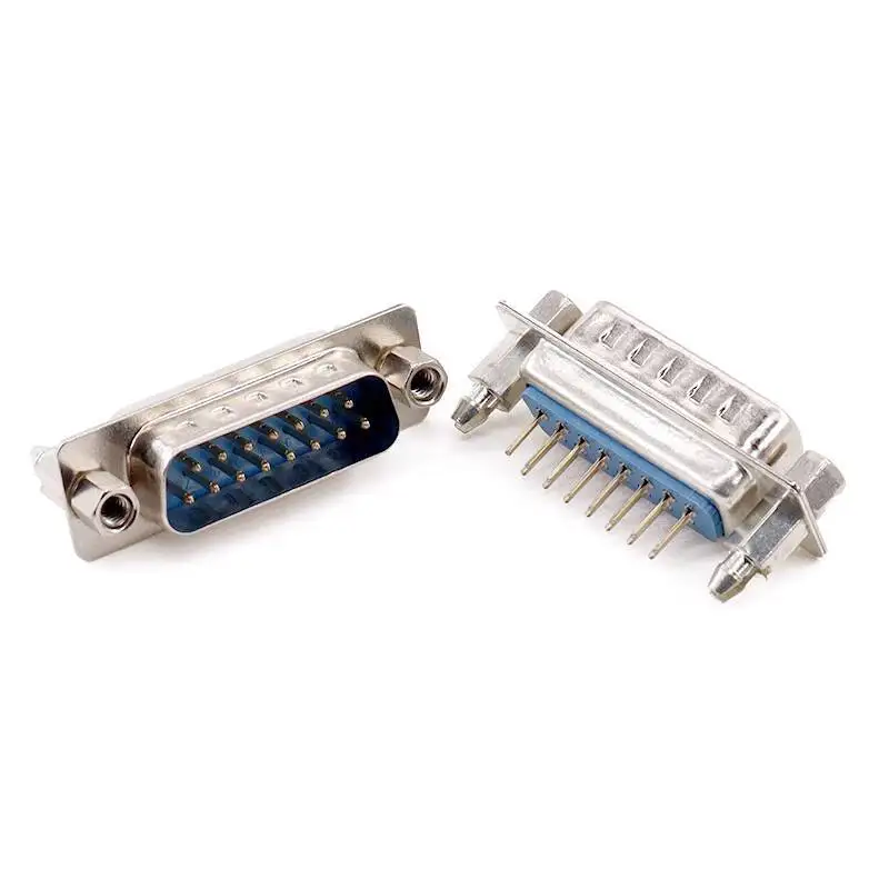 2 Stück DP9 Pin Rivet Fishhook Typ DB9/15/25/37 Stecker und Buchse Gerade Lötplatte Serieller Anschluss RS232 COM – Detail 14
