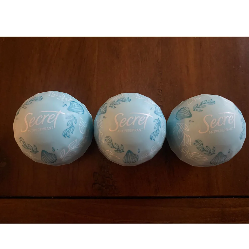 3-4pcs Portable Remove odor Ball, Invisible Solid Sweatproof, Rose /lavender/Scent,Calm Birch Water On-The-Go