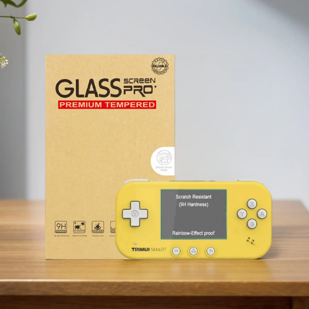 واقي شاشة HD من الزجاج المقسى ، مضاد لبصمات الأصابع ، غشاء واقي لـ Trimui ، ملحقات الألعاب الذكية