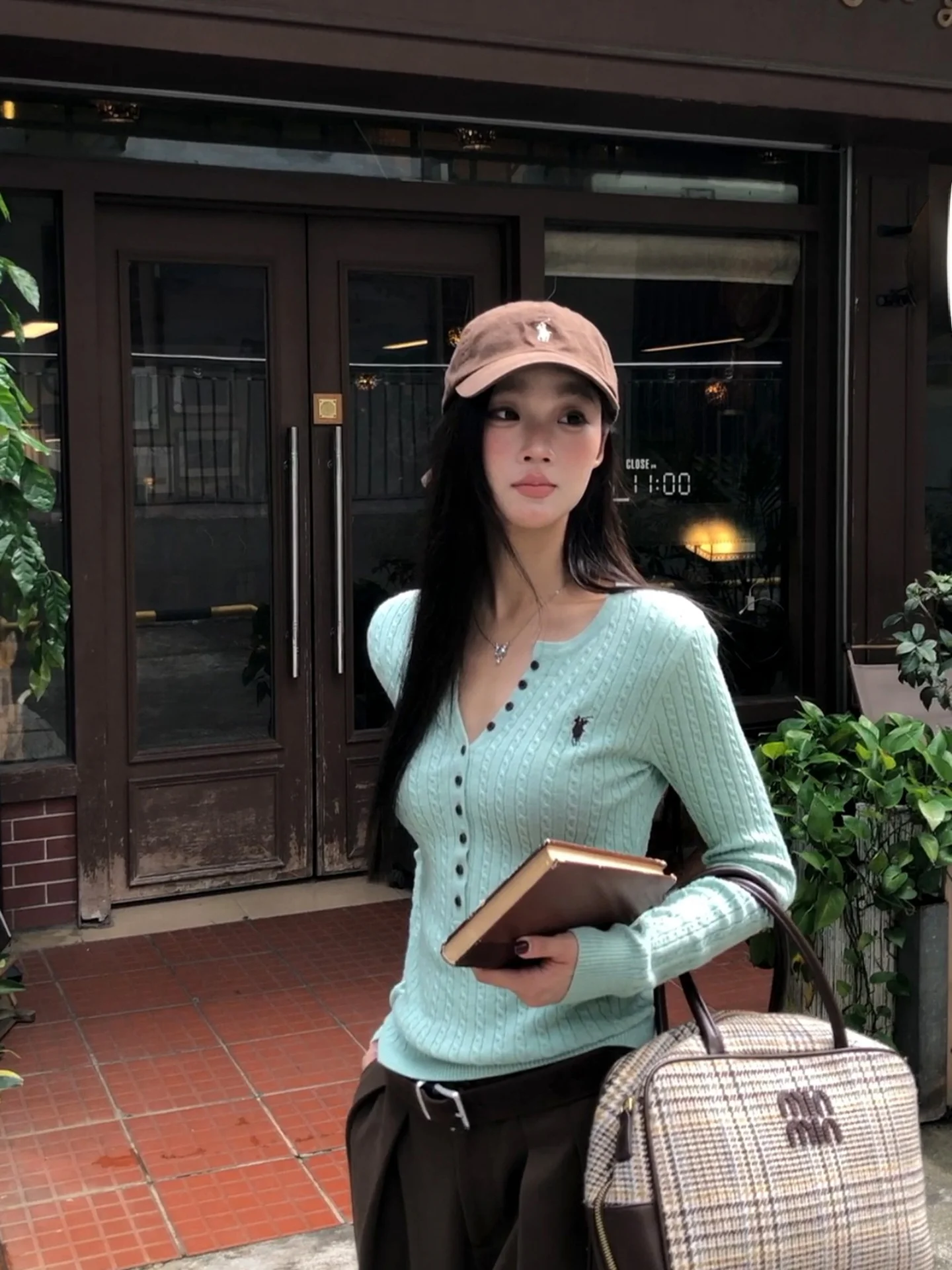 

Red Celebri Sweater Women's Autumn Winter Lazy High-End Feeling Inner Wear Outerwear Long Sve Top Small Design Knitted S...