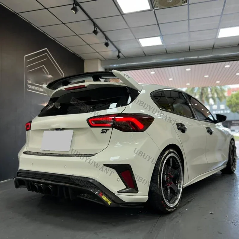 Für Ford Focus MK4 RS ST Linie 2019-2022 Benutzerdefinierte Teile Stamm Lip Spoiler HighKick Hinten Flügel Body Kits Factory Outlet