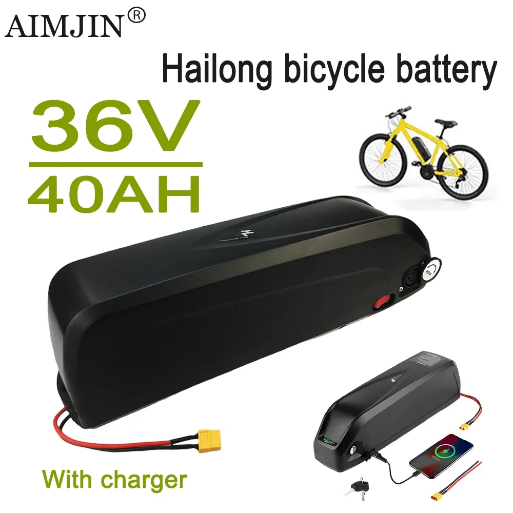 

36V 40Ah For Hailong No. 1 High capacity newly upgraded BMS battery pack,Long lasting endurance，With charger