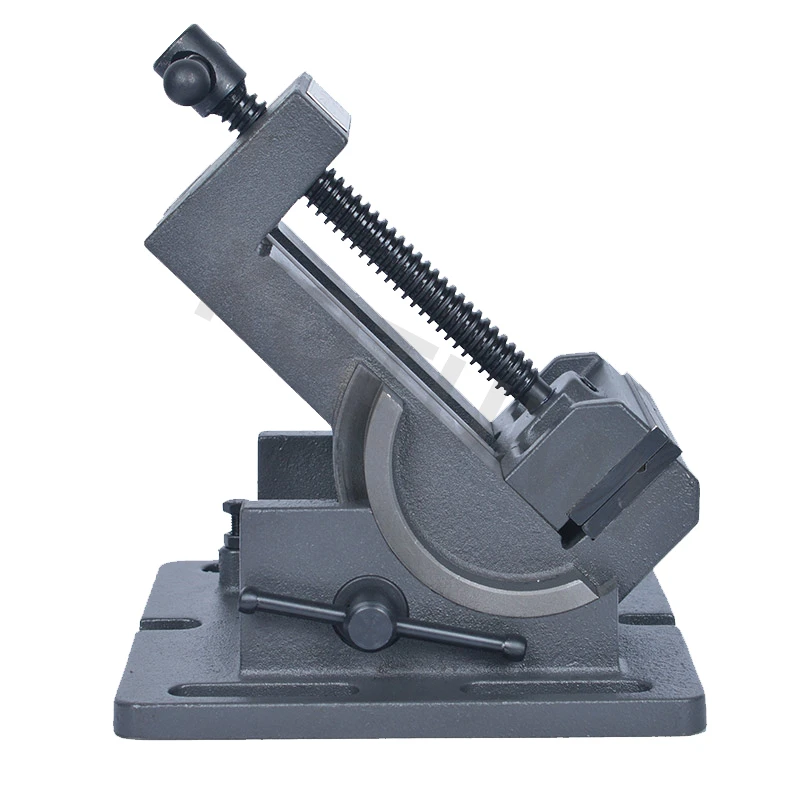 Tiltable Guide Rod Angle Flat Nose Pliers 0-90 Degree Inclined Drilling Machine Vise Bench Drill Fixture 3 Inch 4 Inch