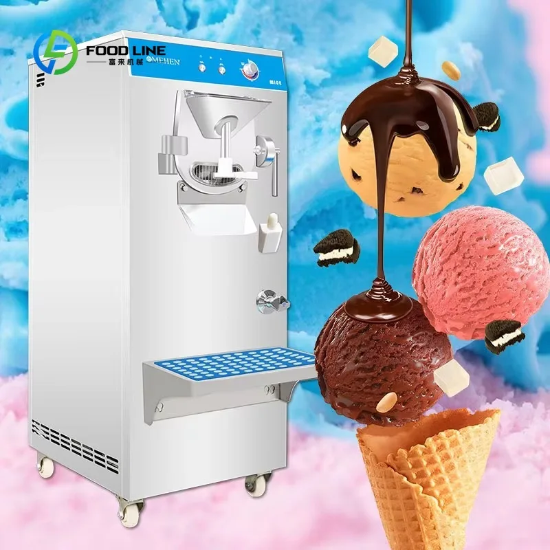 Customized Comercial Hard Ice Cream Machine Batch Freezer Hard Ice Cream Machine Big Hard Ice Cream Machine
