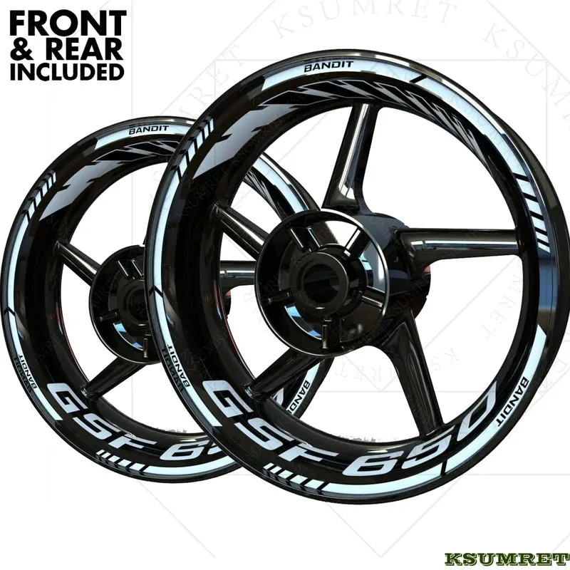 

Виниловые наклейки на колеса SUZUKI GSF650, набор наклеек с логотипом GSF650 для мотоциклетных дисков