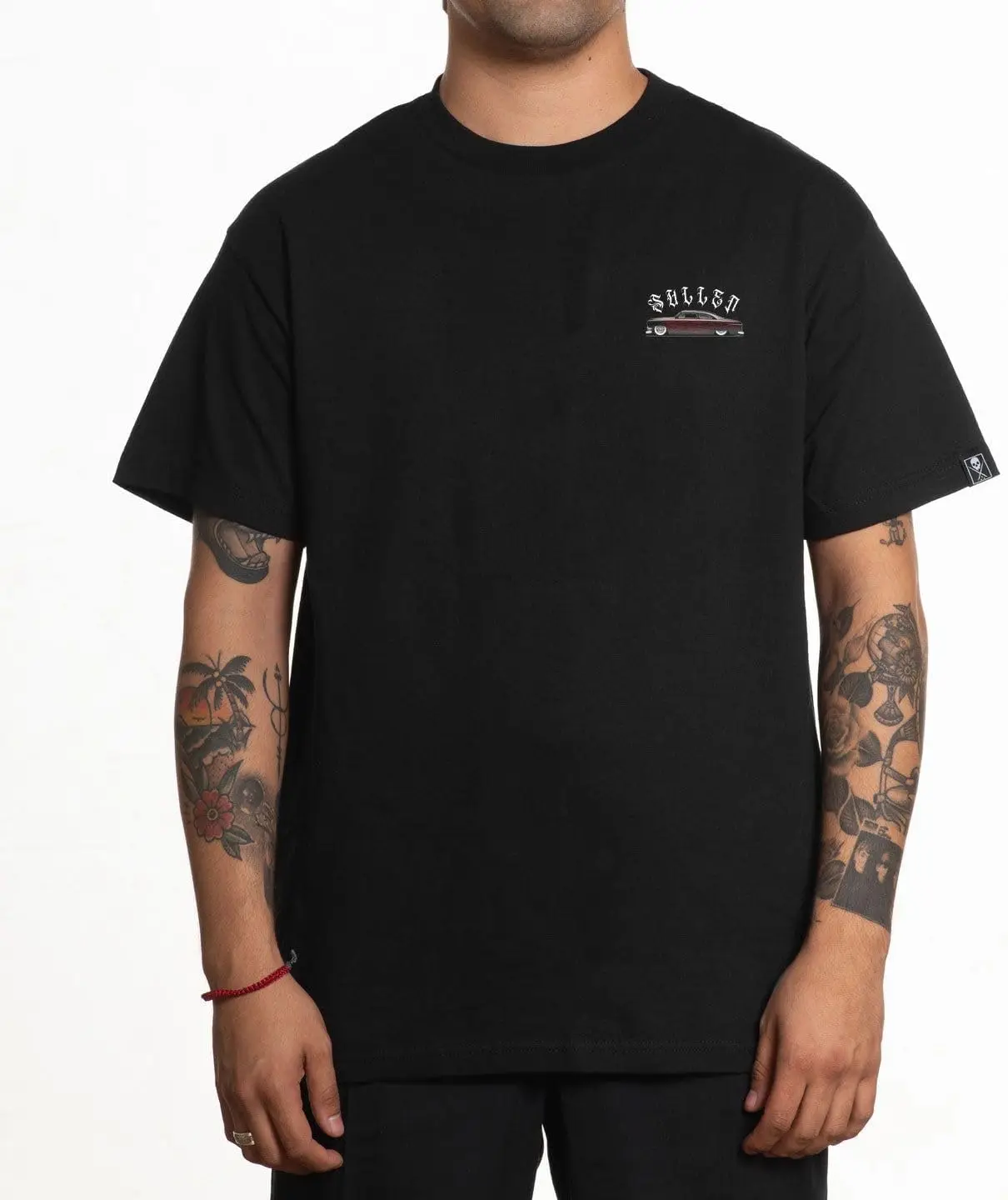 Sullen Men's 50 Shoebox Hell on Wheels Series Tattoo Lifestyle Graphic Standard Short Sleeve Tee Black