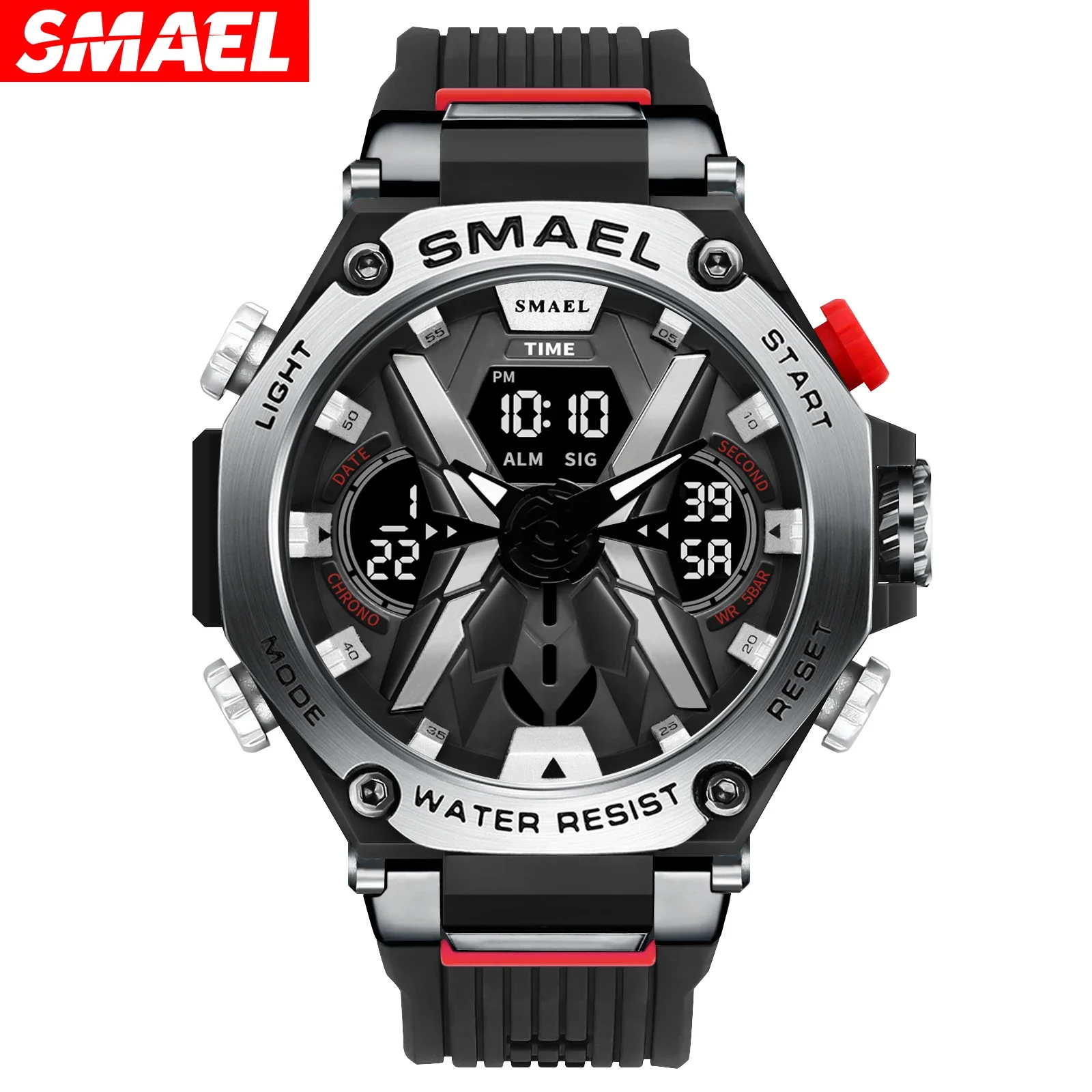 SMAEL  electronic watch 8087 alloy men\'s multifunctional sports waterproof