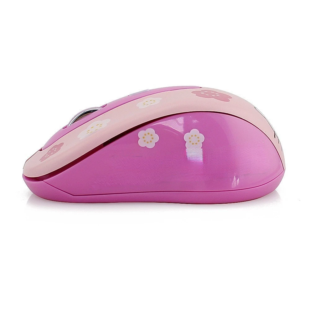 Cute Cat Pink Wireless Computer Mouse Mini Gift Mause 1600DPI PC Mouse 2.4Ghz USB Optical Laptop Mini Mice For Girl Kids Gifts