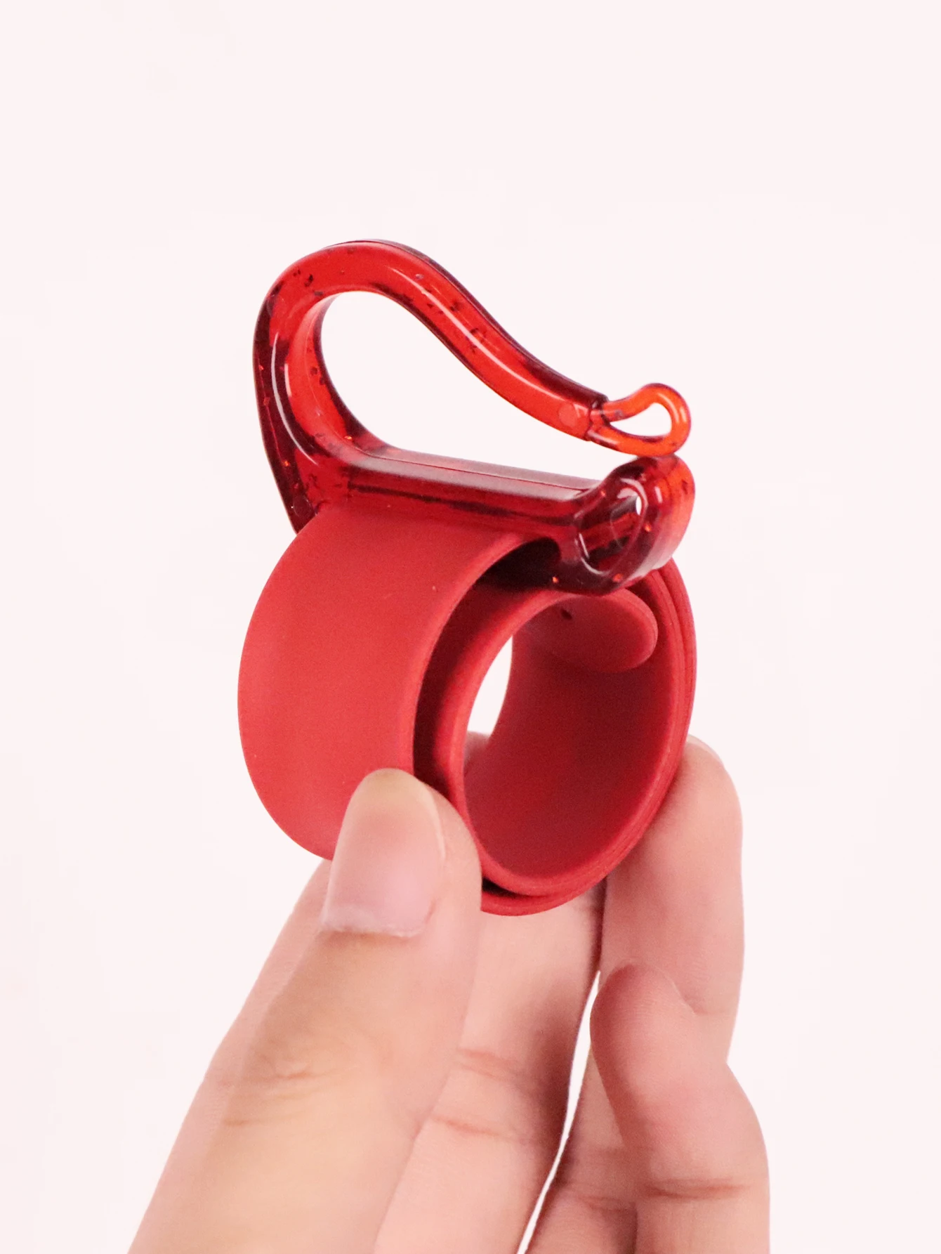 قطعة واحدة من سوار المعصم في صالونات التجميل، سوار معصم لتصفيف الشعر، حامل سوار مطاطي معلق خاص بشعر مستعار حقيقي #4