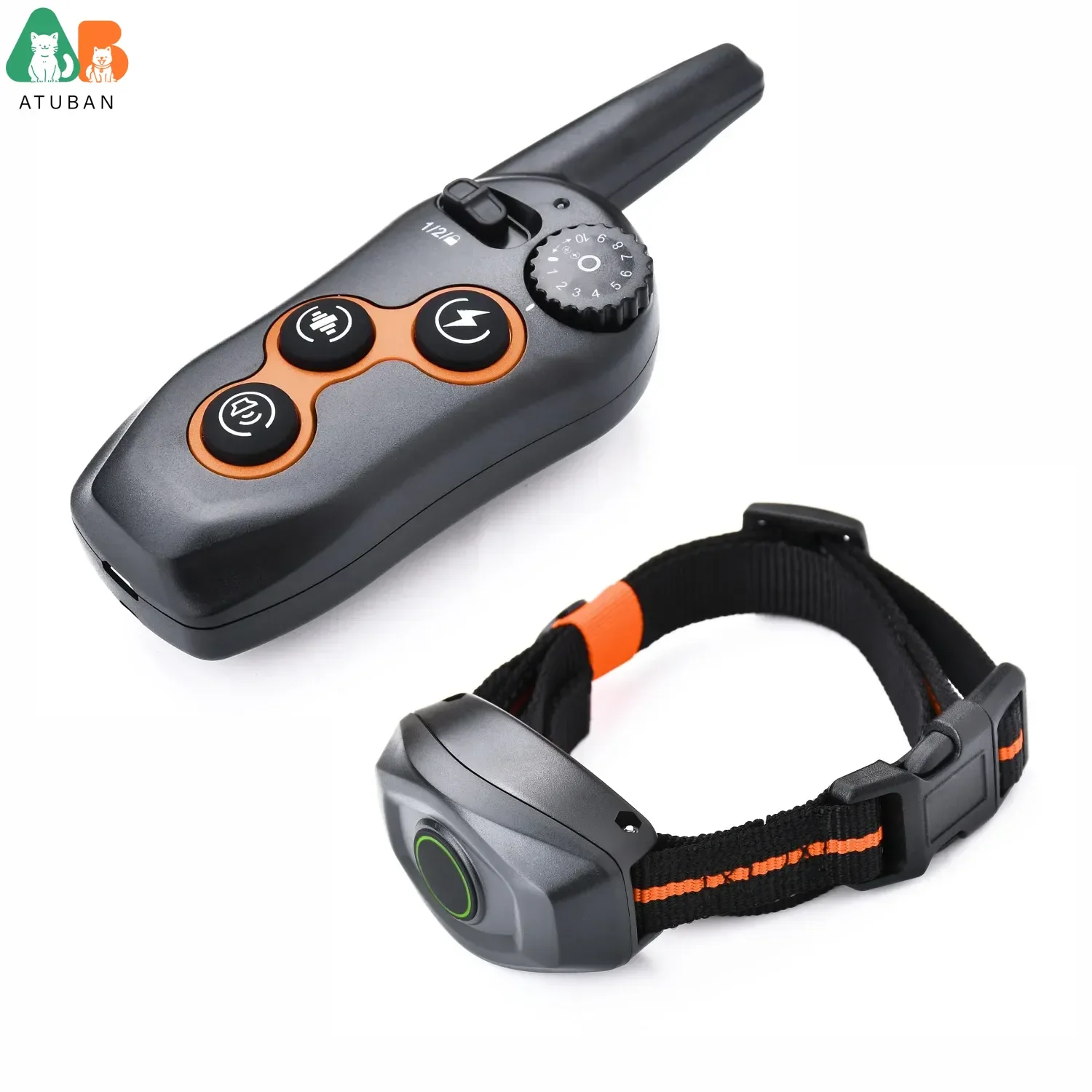 Rechargeable Electric Shock Collar IPX7 Waterproof Dog Training Collar with Remote, Dog Shock Collar for Large Medium Small Dog
