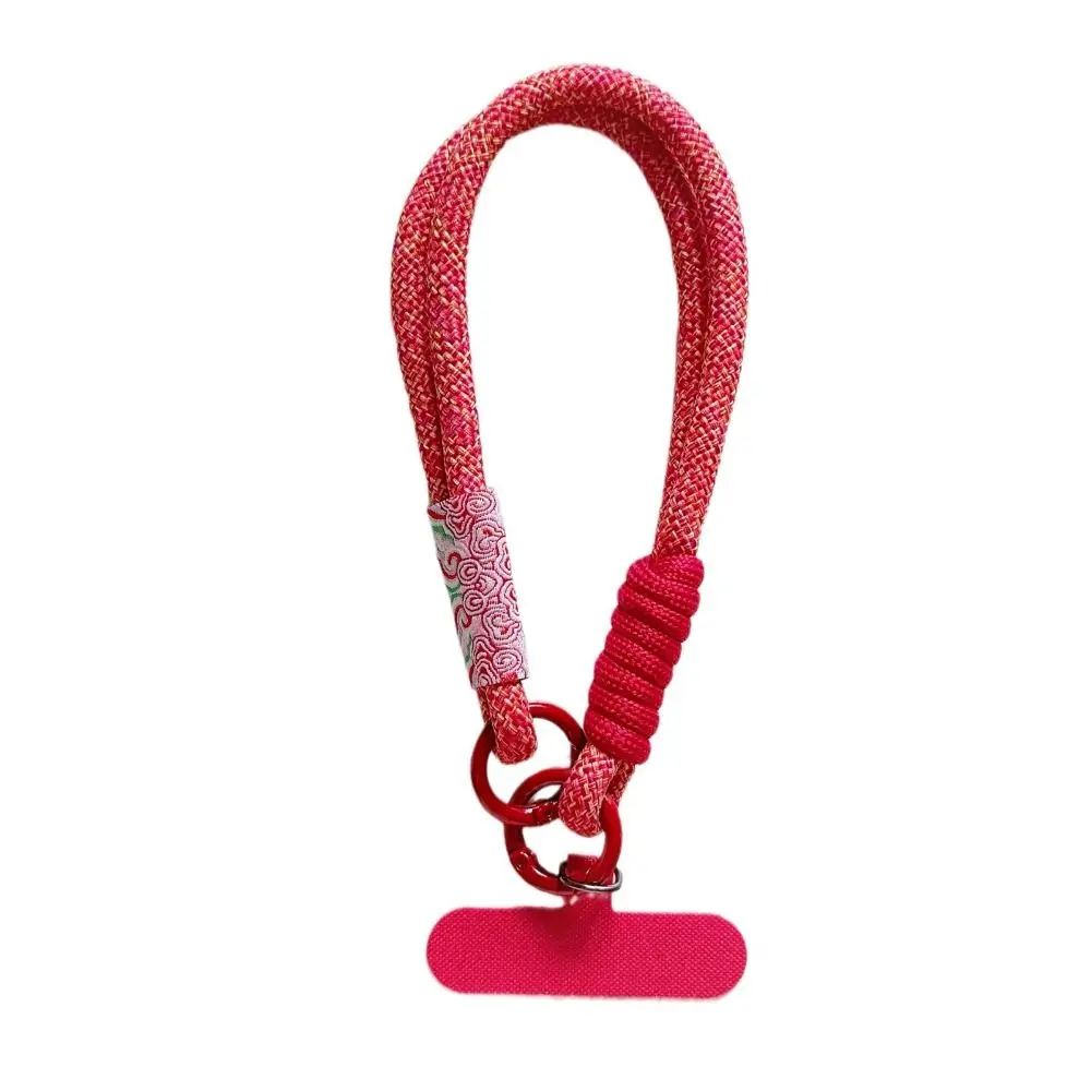 

Portable Nylon Mobile Phone Lanyard Braided Anti-lost Anti-lost Rope Short Handwoven Phone Case Strap