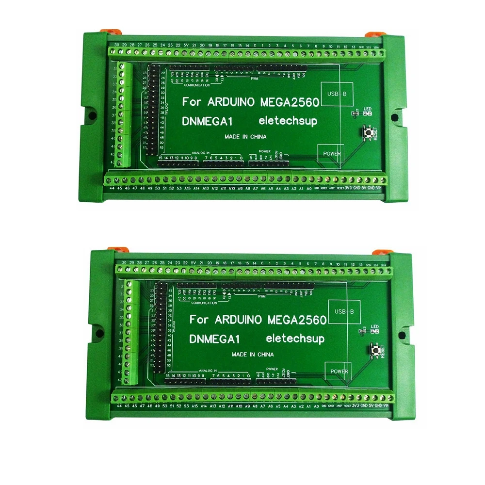 

2 PCS DIN Rail Mount Screw Terminal Block Adapter Module For Arduino UNO/MEGA2560/NANO/Pro mini Board