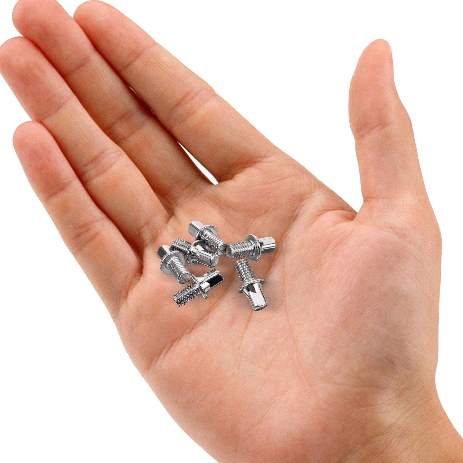 

5pcs Square Head Nut Drum Pedal Screw Zinc Alloy Tension Rods Bass Hardware for Kit Parts Replacement Sturdy Metal
