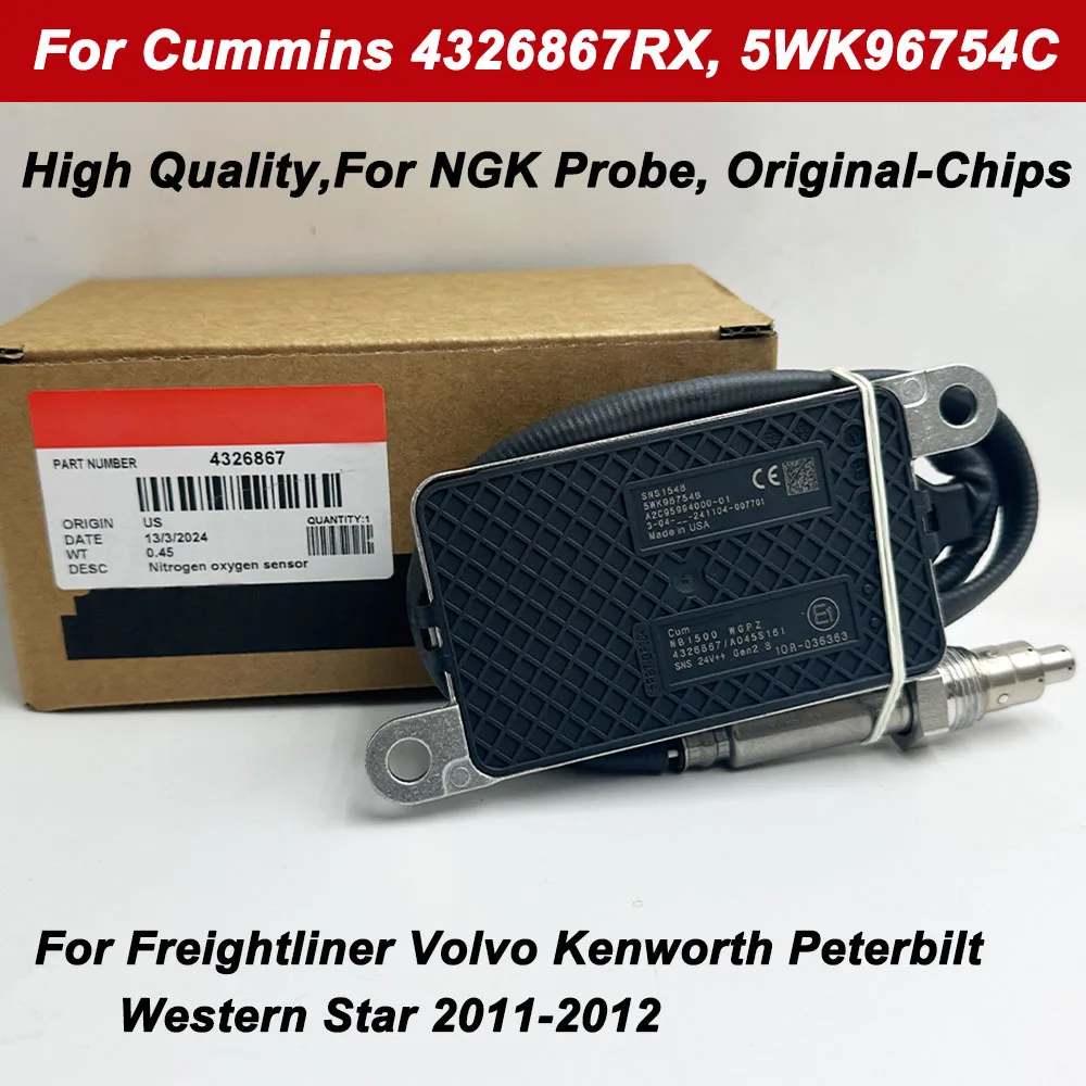 In Stock For Cummins Box N-GK Probe 4326867 5WK96754C Nitrogen Oxygen Sensor For 2011-2012 Volvo Western Star 2897314 5WK96754B