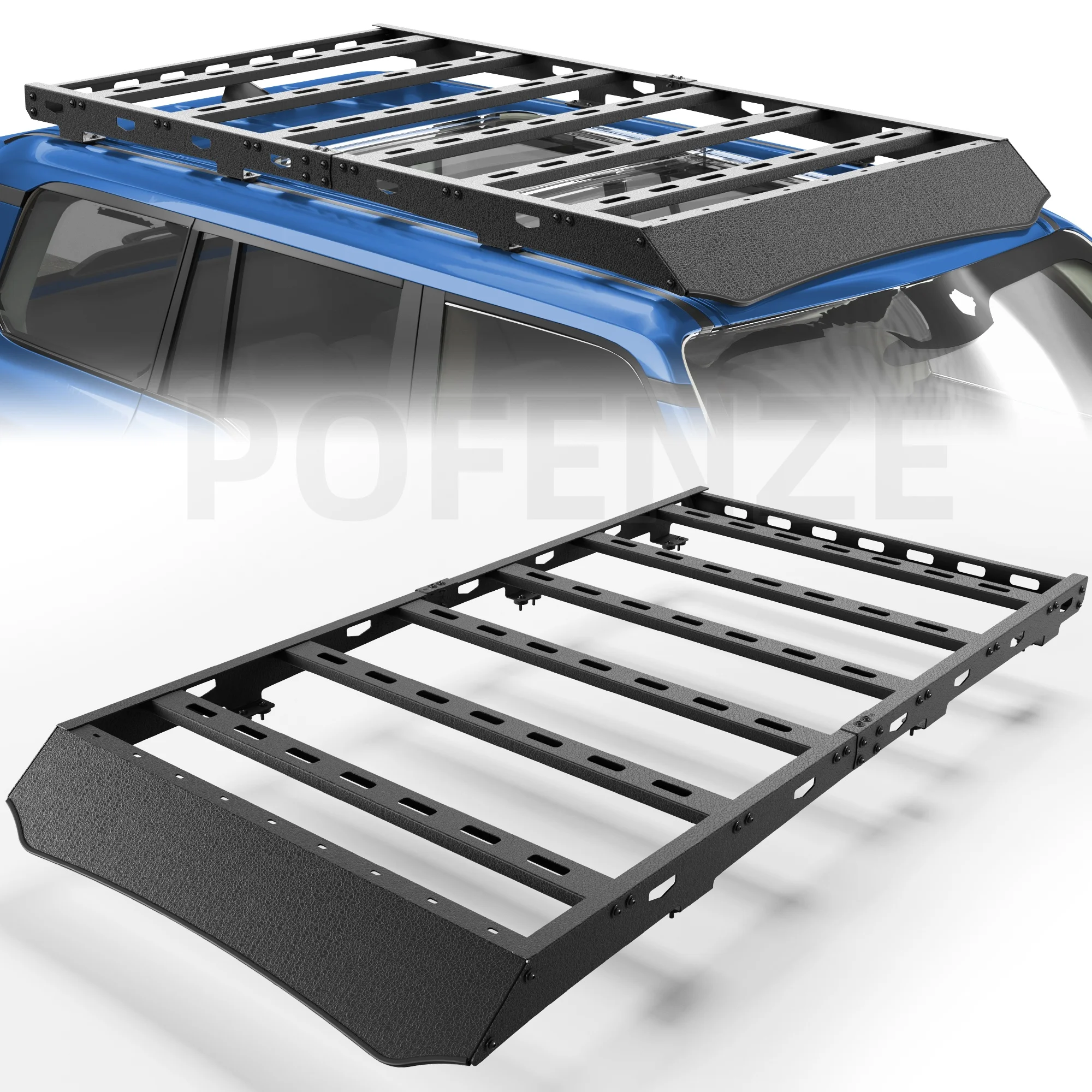 

LC250 Roof Rack Compatible for 2024-2025 Toyota Land Cruiser Prado LC250 Heavy Duty Basket Cargo Carriers