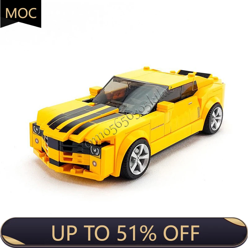 

321 шт. MOC Technology, знаменитая серия фильмов, модель суперкара, строительные блоки, скоростной автомобиль, кирпичи, игрушки для детей, популярные подарки на день рождения