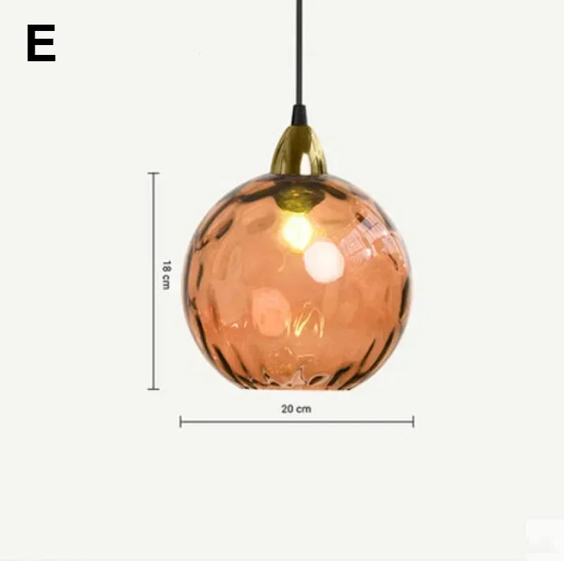 Moderne hanglamp met Scandinavisch gekleurd glas, kroonluchter voor woonkamer, eetkamer, slaapkamer, kamerdecoratie, huisdecoratie