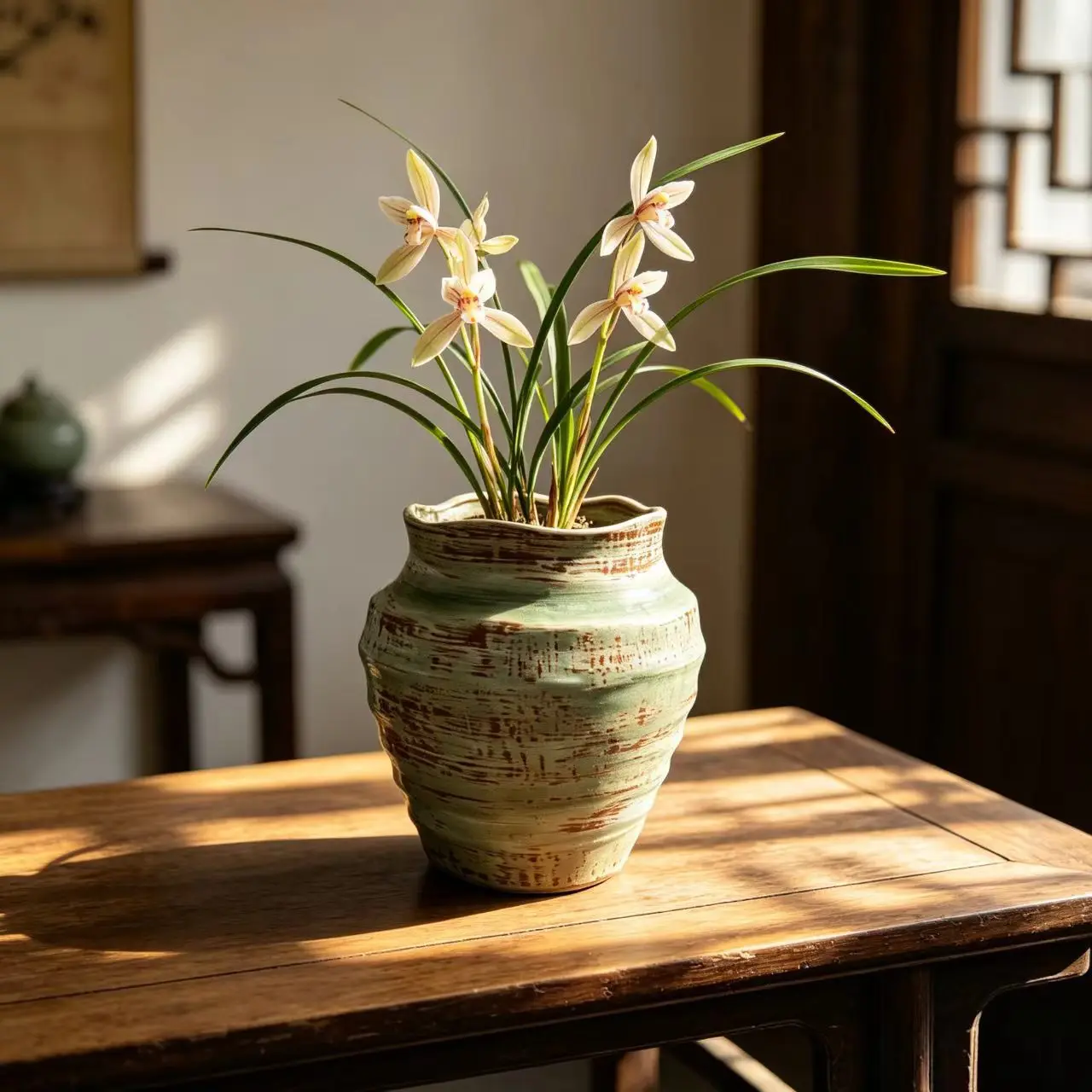 HYS ceramic flower pot wabi sandy wind desktop potted plant green plant succulent old flower utensils succulent landscaping pot