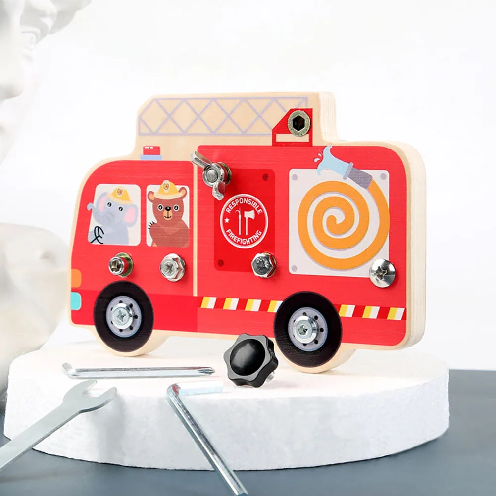 1 セットのドライバーボード教育用木製認知玩具子供のための早期学習手と目の調整創造性