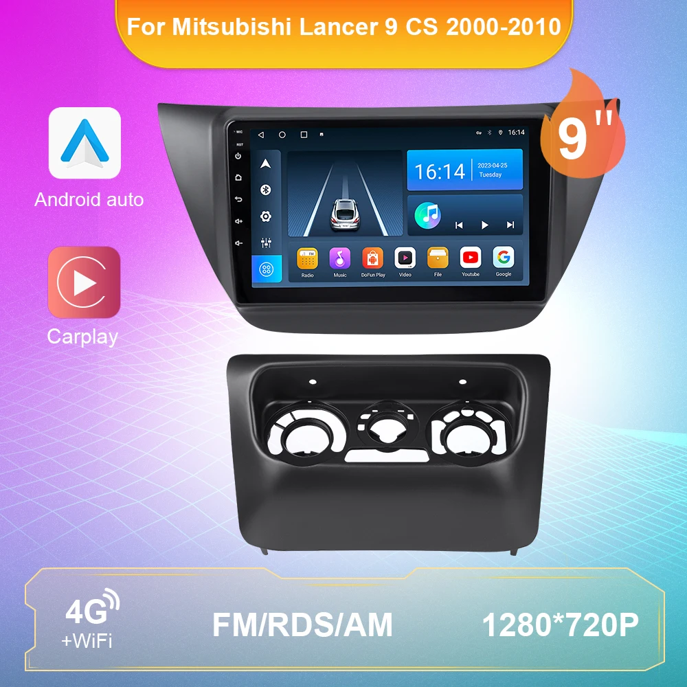 

Carplay Car Radio For Mitsubishi Lancer 9 CS 2000-2010 Android 10 Autoradio Central Multimidia Video Player 2 Din GPS DVD