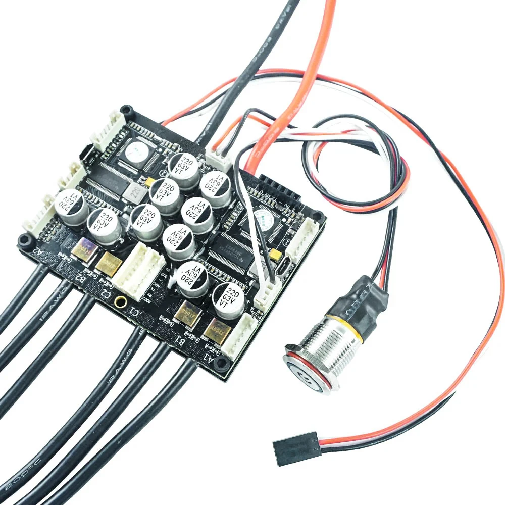 Dual FSESC4.20 Plus (عتمد على VESC) مع مبدد حرارة من الألومنيوم المؤكسد لروبوتات Eboard الكهربائية Ebike Go-Kart