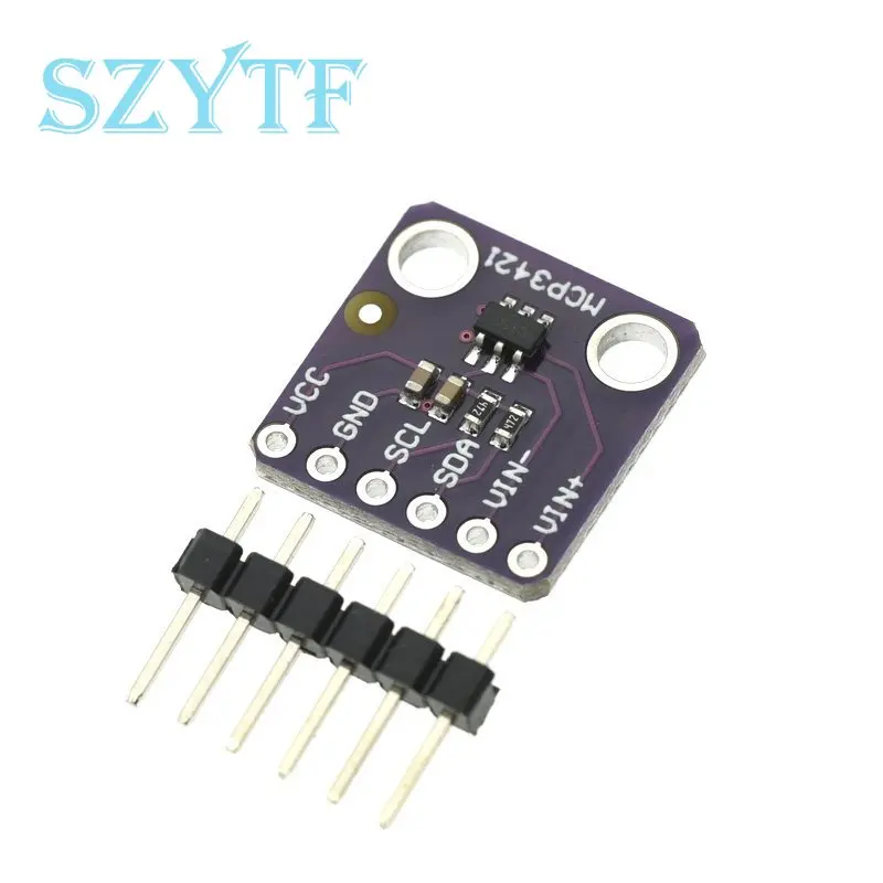 1PCS MCP3421 I2C SOT23-6 delta-sigma ADC Evaluation Module Board For PICkit Serial Analyzer Module GY MCP3421