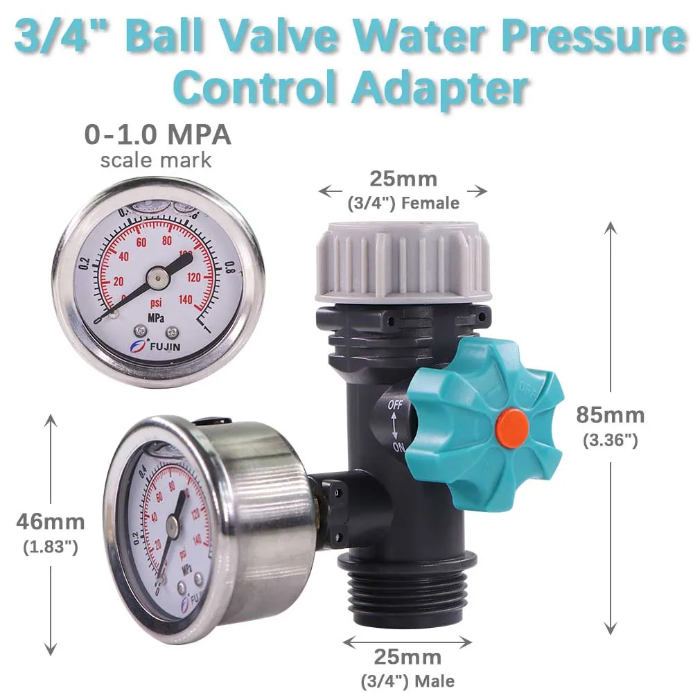 Garden Ball Valve Water Water Pressure Control for DIY Irrigation Pipe Tube Adapter Coupling Joint Extender Watering Accessories