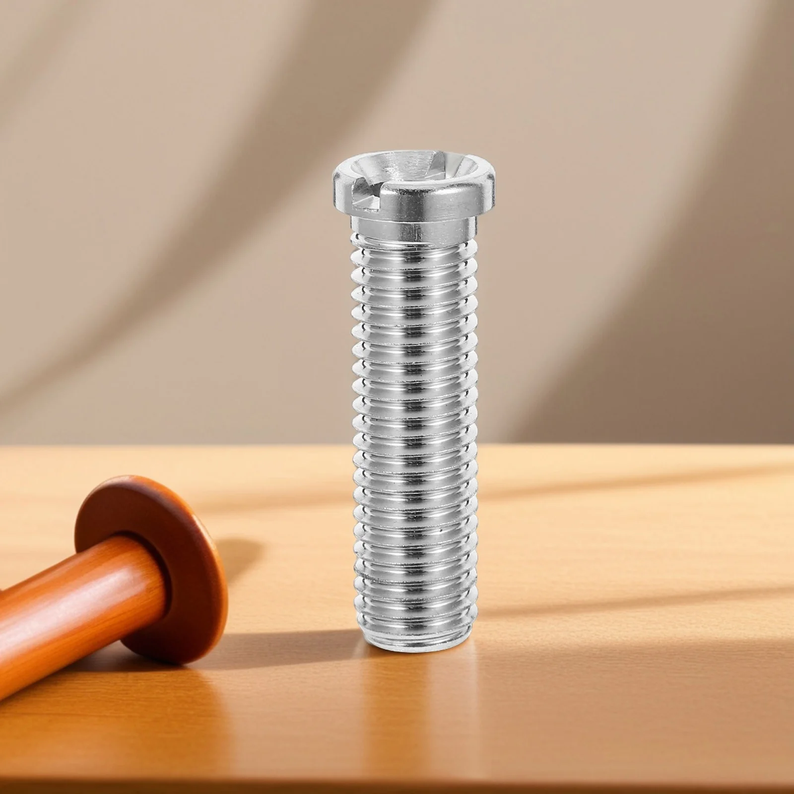 Parafuso de cesta de pia de aço inoxidável, 6 peças, 45mm, parafuso estendido para filtro de lavatório, conector de pia de cozinha, parafuso rosqueado