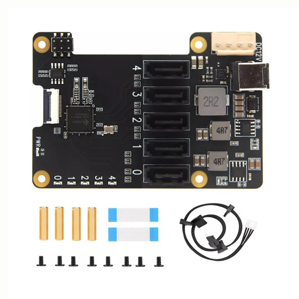 X1009 PCIe to 5-Port SATA Shield HDD Expansion Board