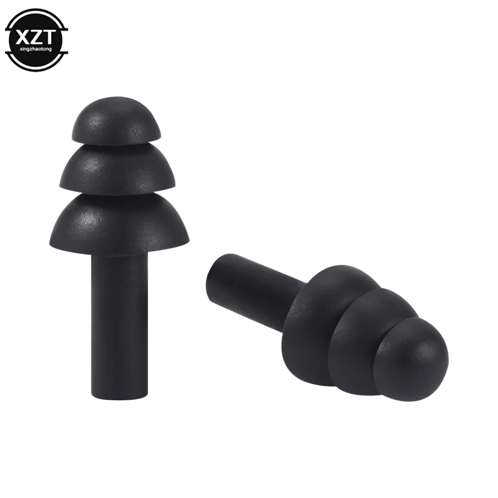 A Pair of Silicone Ear Plugs Sound Insulation Ear Protector Anti Noise Snore Comfortable Sleeping Earplugs For Noise Reduction