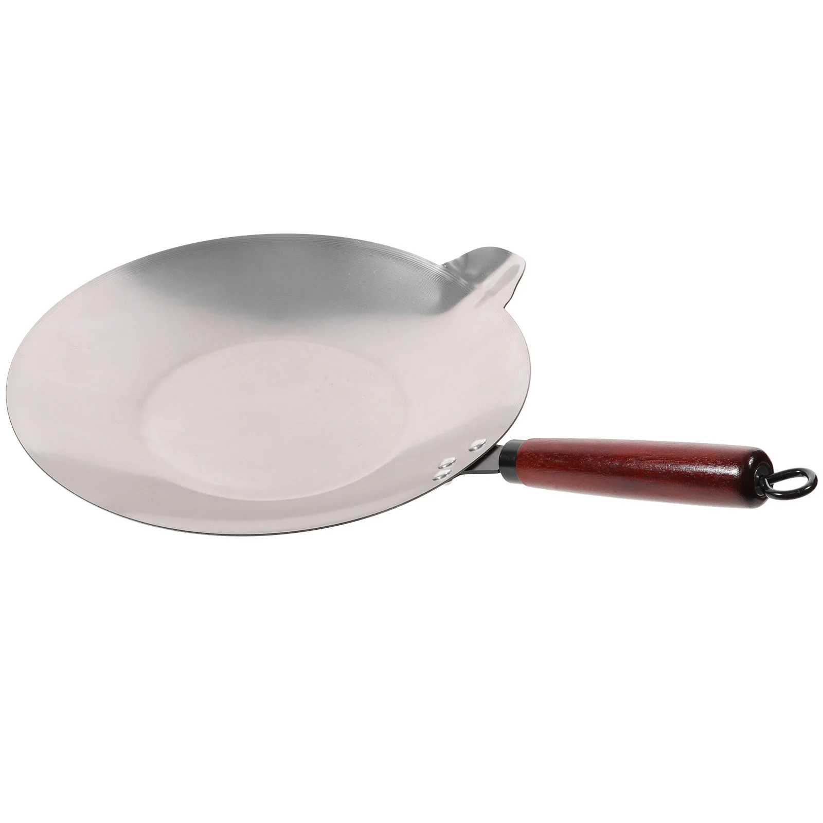 

Stainless Steel Chocolate Melt Pot Wooden Handle Flat Bottom for Butter Cheese Candies Snack Shop Metal Cookware