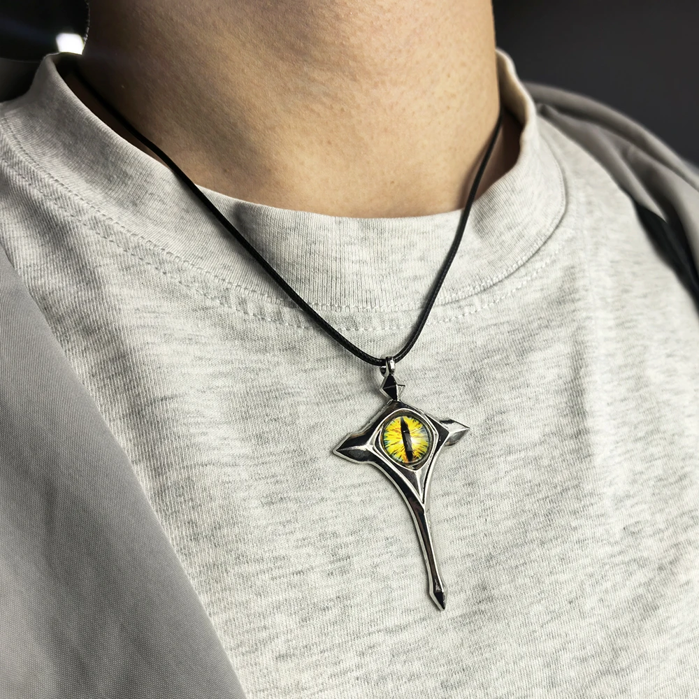 Game Animation Cos Hermit Eye Pendant Necklace Personalized Fifth Personality Birthday Gift for Gamers