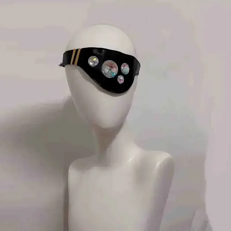 NewAnime Kimetsu No Yaiba Uzui Tengen Diadema Cosplay Tocado Peluca Accesorios para máscara de ojos Disfraces de Halloween Prop2025c;5,v'8.d;