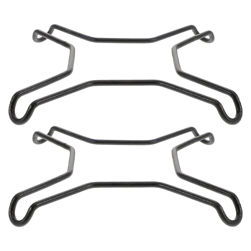 

2pcs Stainless Steel Stove Rack Black Non-slip Multifunctional Space-saving Heavy-duty Kitchen Utensil Stand for Gas Stove